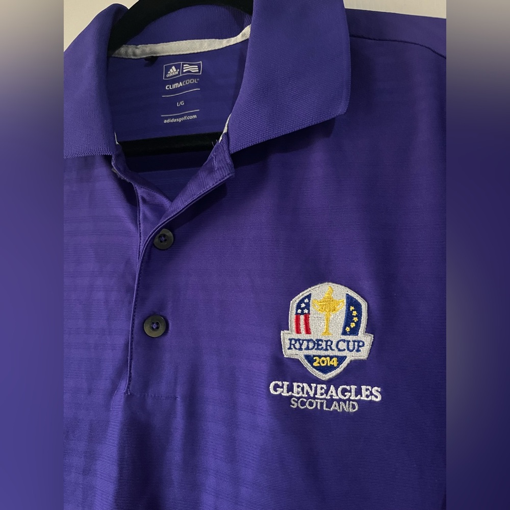 Adidas Purple Ryder Cup Polo Shirt